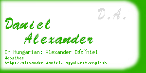 daniel alexander business card